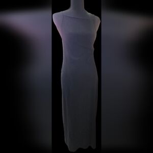 Elegant Black Adjustable Strap Dress - Small Tall